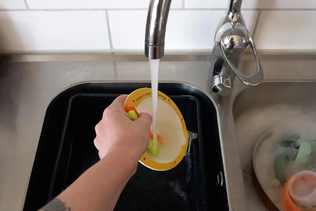 Diskho med svart balja i själva hon.